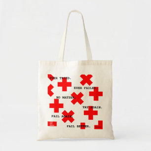 Bolsa Tote Já tentou, nunca falhou a citação de teatro