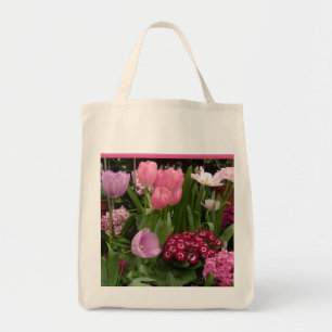 Bolsa Tote Jacintos das margaridas das tulipas