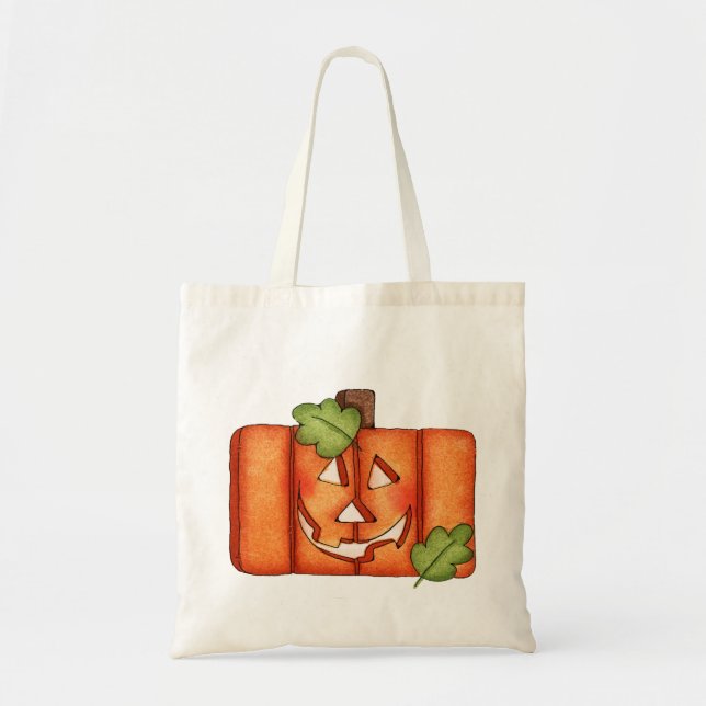 Bolsa Tote Jack-O-Lantern (Frente)