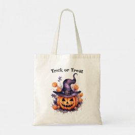 Bolsa Tote Jack o Lantern Halloween Trick ou Treino