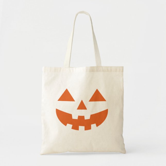 Bolsa Tote Jack O Lantern Pumpkin Halloween (Frente)