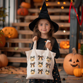 Bolsa Tote Jack-O-Lanterna e Arcos Canvas Tote Bag