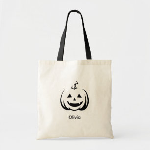 Bolsa Tote Jack-o-lanterno Pumpkin Face Personalizado Hallowe