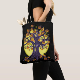 Bolsa Tote Jack O'Lantern Tree