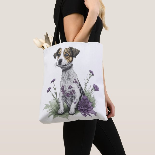 Bolsa Tote Jack Russell Dog (Close Up)