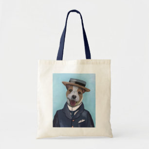 Bolsa Tote Jack Russell em Boater