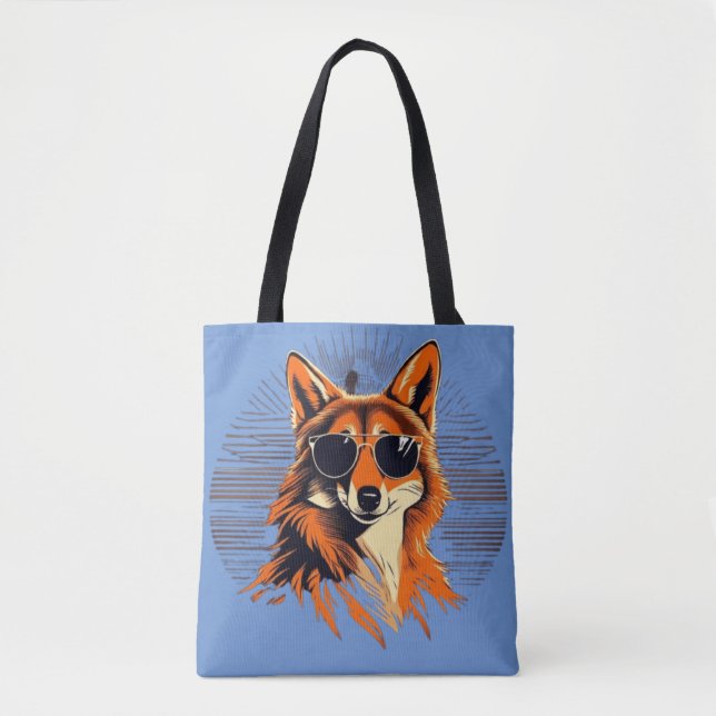 Bolsa Tote Jackal com óculos de sol nas ideias de presentes d (Frente)