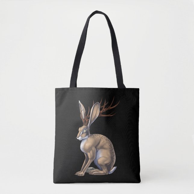 Bolsa Tote Jackalope Cryptid Animal (Frente)