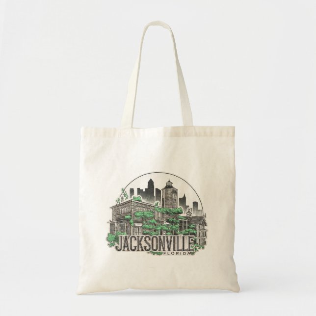 Bolsa Tote Jacksonville City Florida EUA (Frente)