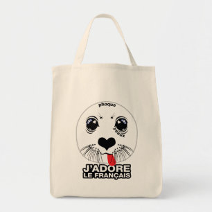Bolsa Tote J'adore le français (EU AMO FRANCÊS) [Québécois]