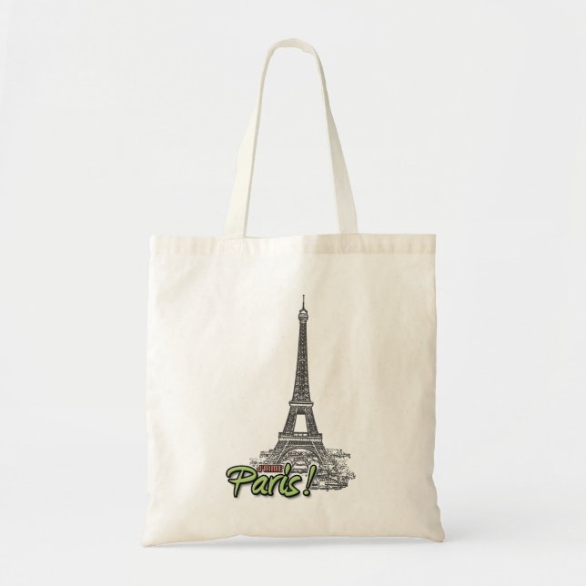 Bolsa Tote J'aime Paris! Saco (Frente)