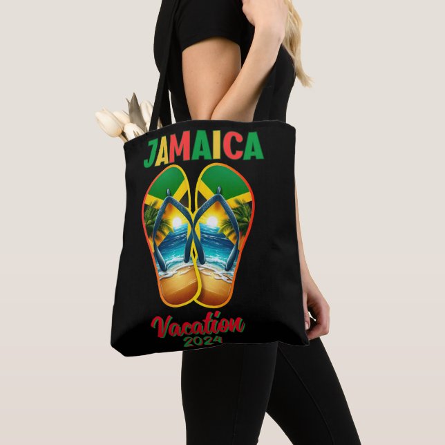 Bolsa Tote Jamaica 2024 Sacudir Flop Vacation Tropical Beach (Close Up)