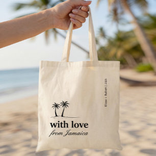 Bolsa Tote Jamaica Adicione Seu Casamento de Destino Bem-vind