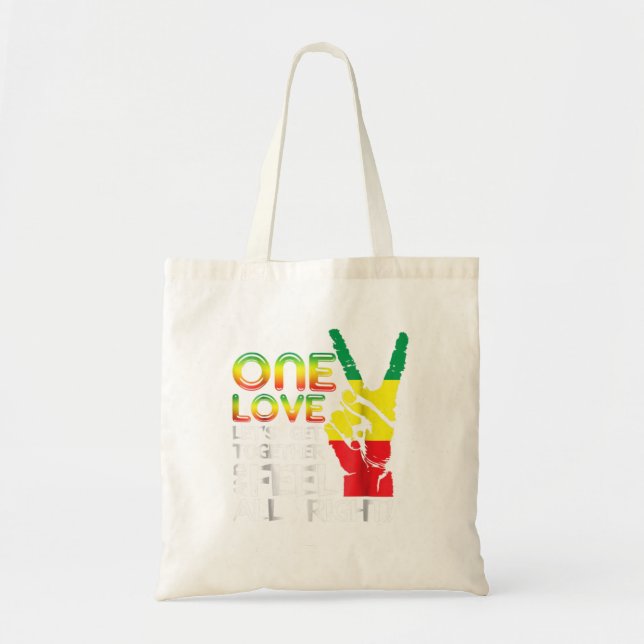 Bolsa Tote Jamaica One Love Reggae Caribe Orgulho Musical Fla (Frente)