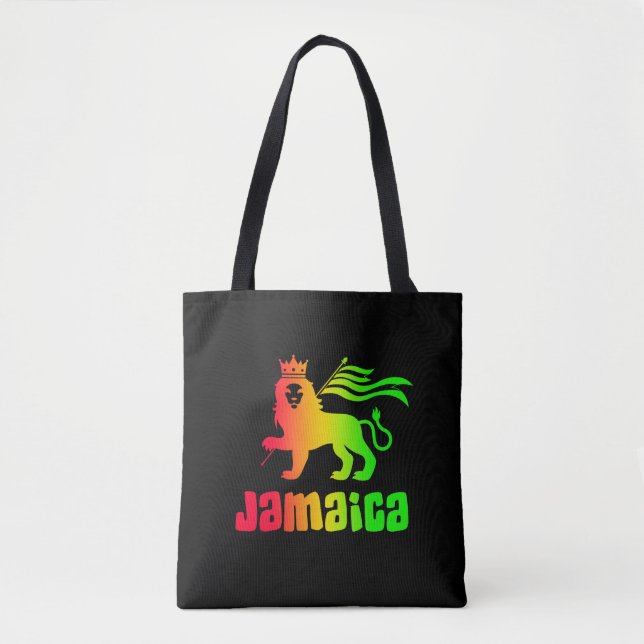Bolsa Tote Jamaica Rasta Lion (Frente)