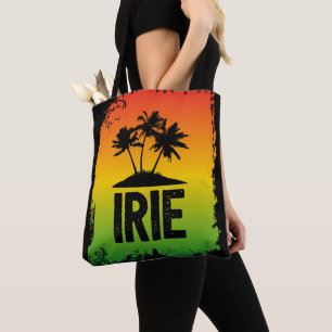 Bolsa Tote Jamaican Flag Colors Irie Tropical Rasta Saudação