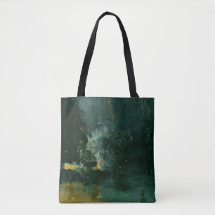 Bolsa Tote James Whistler - Noite em preto e Dourado