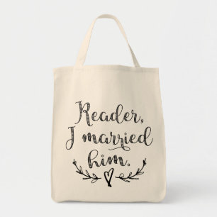 Bolsa Tote Jane Eyre Reader Eu Me Casei Com Ele