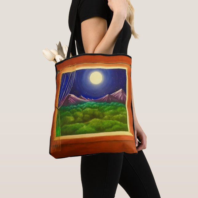 Bolsa Tote Janela ao Luar (Close Up)