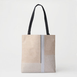 Bolsa Tote Janela de vidro revestido de madeira branca