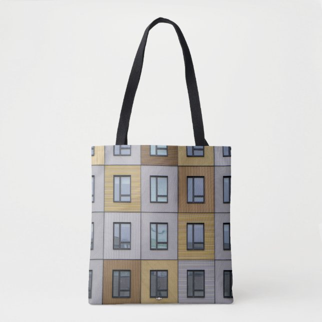 Bolsa Tote Janelas brancas e beges (Frente)