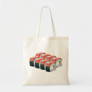 Bolsa Tote Japanese food sushi with salmon
