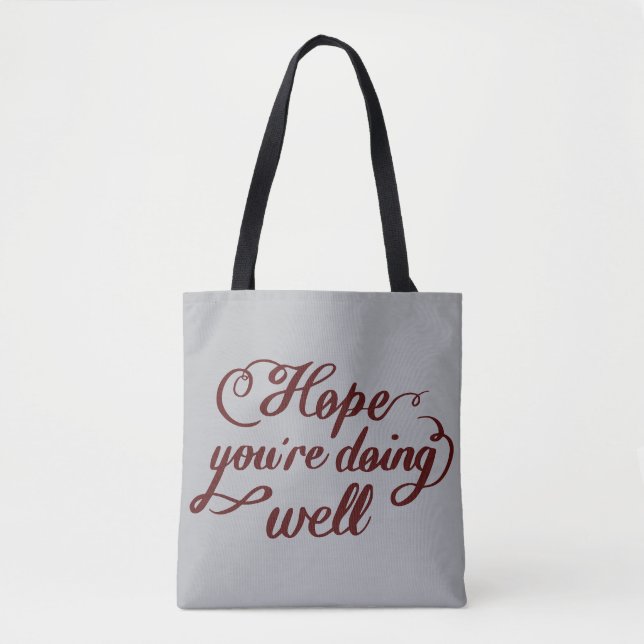 Bolsa Tote Jaqueta Jean Tipografia Fofa (Frente)