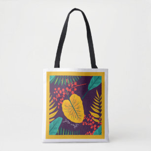 Bolsa Tote Jardim Botânico Tropical Exótico