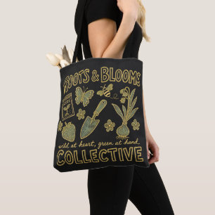 Bolsa Tote Jardim Botânico Vintage Roots & Blooms