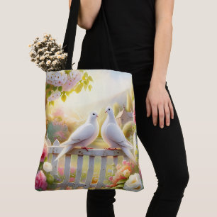 Bolsa Tote Jardim da Casa de Campo das Pombas Brancas