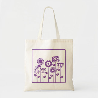 Bolsa Tote Jardim da Flor Roxo