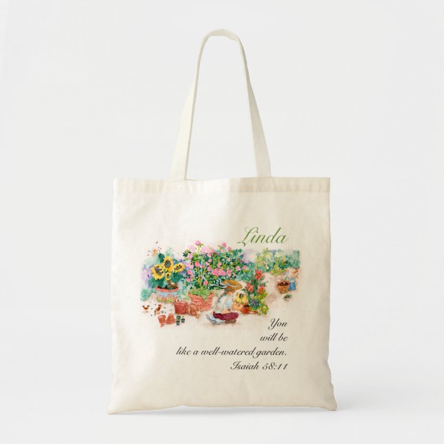 Bolsa Tote Jardim da inspiração (Frente)
