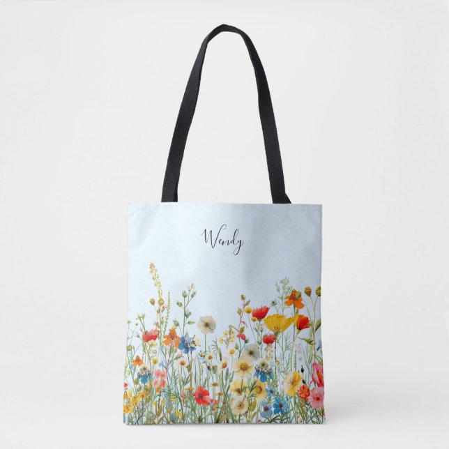 Bolsa Tote Jardim da Natureza Personalizado (Frente)
