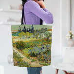 Bolsa Tote Jardim de Arles | Vincent Van Gogh<br><div class="desc">Jardim em Arles (1888) pelo artista poste-impressionista holandês Vincent Van Gogh. Arte original é um óleo na canvas que representa uma paisagem luxuosa de flores coloridas. Use as ferramentas de design para adicionar texto personalizado ou personalizar a imagem.</div>