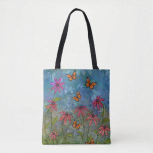 Bolsa Tote jardim de borboletas