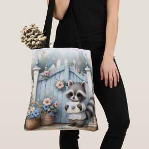 Bolsa Tote Jardim de Cartas do Mapache Pastel