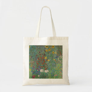 Bolsa Tote Jardim de Fazenda do Klimt com girassóis