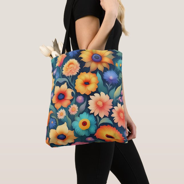 Bolsa Tote Jardim de Flores | (Close Up)