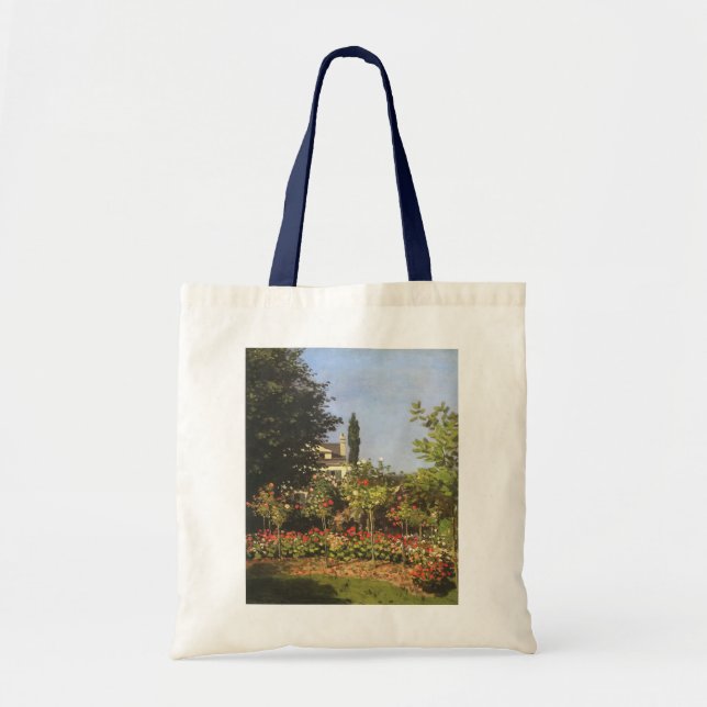Bolsa Tote Jardim de Flores em Sainte Adresse por Claude Mone (Frente)