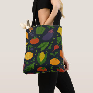 Bolsa Tote Jardim de Frutas e Legumes
