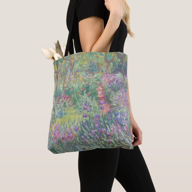 Bolsa Tote Jardim de Giverny por Claude Monet (Close Up)