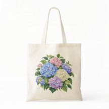 Jardim de Hortênsias em Aquarela