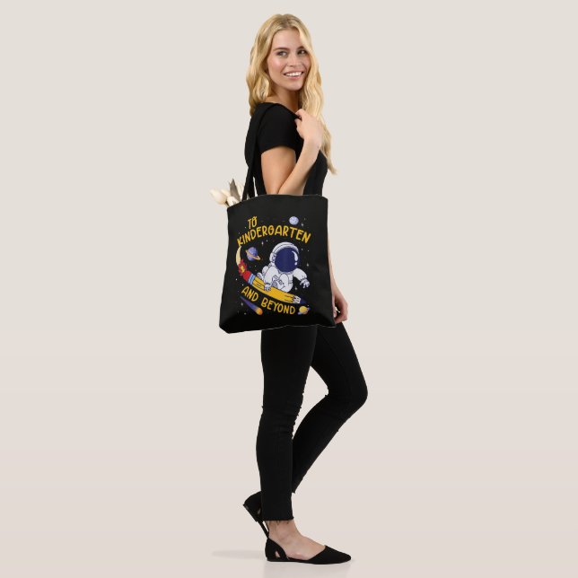 Bolsa Tote Jardim de Infância E Além Astronauta Volta às Aula (No(a) Modelo)