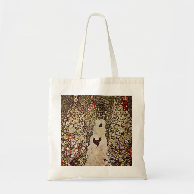 Bolsa Tote Jardim de Klimt com galhos (Frente)