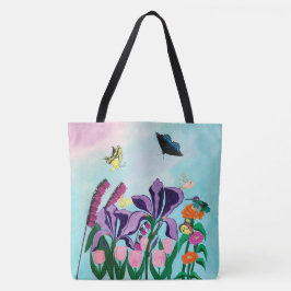 Bolsa Tote Jardim de prazeres celestiais