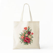 Jardim de Tulipas em Aquarela Luxuosa