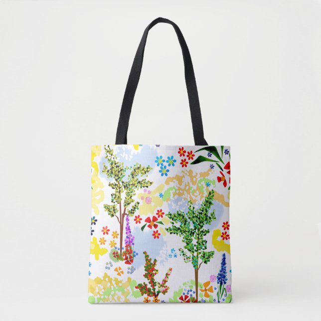 Bolsa Tote Jardim de Verão (Frente)