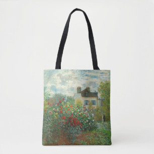 Bolsa Tote Jardim do Artista Monet em Argenteuil Pintura