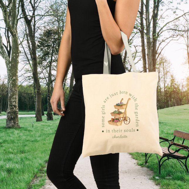 Bolsa Tote Jardim em seu apoio de solha de alface (Criador carregado)