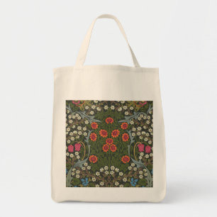 Bolsa Tote Jardim Flor Clássico de Amieiro Preto William Morr